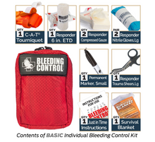 Load image into Gallery viewer, Public Access Bleeding Control Kit - (8) NYLON pouches