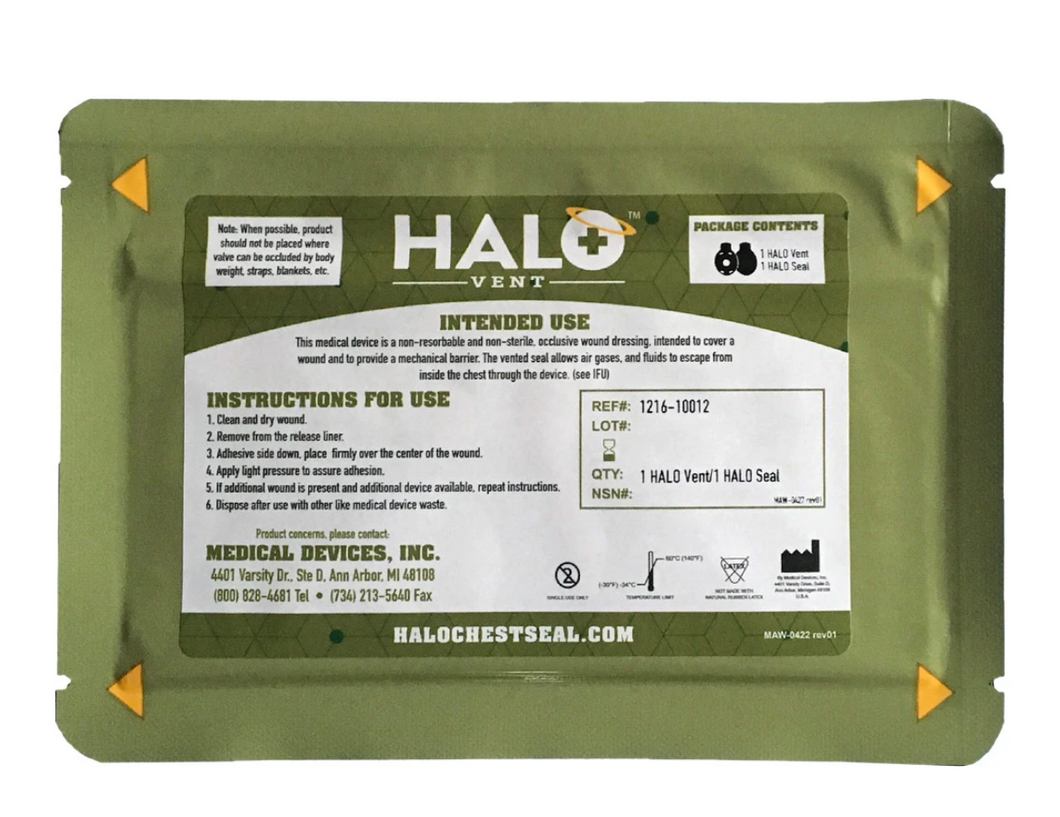 HALO Chest Seal Combo Pack (Vented)