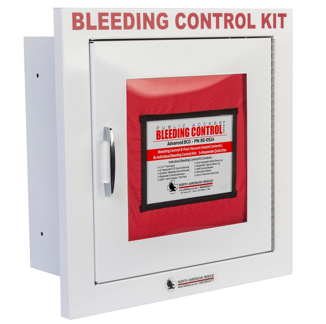 Public Access Bleeding Control Kit - (8) VACUUM sealed pouches